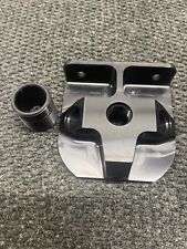 Oil Filter Remote Mount Adapter Sbc Bbc Billet Aluminum Two -10an Inlet One -10a