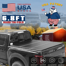 6.8ft Hard Tri-fold Tonneau Cover Truck Bed For 1999-2024 F250 F350 Superduty