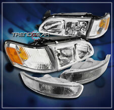 For 1993-1997 Toyota Corolla Dx Replacement Headlight Headlamp Wcornerbumper