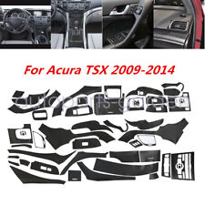 38pcs For Acura Tsx Base Wagon 2.4l 2013 Carbon Fiber Car Interior Decor Trim