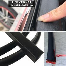 1pc 4 Meters Car V-type Rubber Black Side Window Sealed Strip Universal Parts