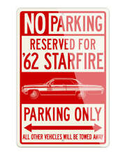 1962 Oldsmobile Starfire Hardtop Aluminum Parking Sign - 2 Sizes - Made In Usa