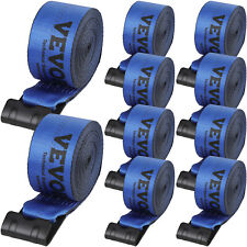 Vevor Truck Straps Winch Straps 4 X 30 With Flat Hook For Towing 10 Pack Blue