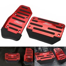 Red Non-slip Automatic Gas Brake Foot Pedal Pad Cover Car Accessories