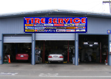 Tires Service Banner Flag 2x8ft Shop Michlein Pirelli Hoosier Signs Wall Decor