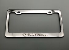 Cadillac License Plate Frame Stainless Steel With Laser Engraved