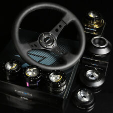 Nrg 130h Hubgen 1.5 Quick Release3deep Dish Leather Steering Wheel Black