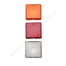 Gm Signal-stat Red Yellow White Square Snap-fit Replacement Tailgate Lens Only