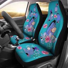 Flowers And Eeyore Gift For Winnie The Pooh Movie Fans Car Seat Covers