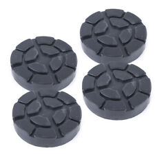 4 Pc Universal Rubber Arm Pad Auto Lift Parts For Car Truck - Black - Round