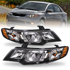 For 2010 2011 2012 2013 Kia Forte Koup Direct Replacement Headlights Black Pairs