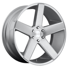 4- 24 Inch Silver Wheels Rims Dub Baller S218 22x9.5 5x5 Lug 11mm Chevy C10