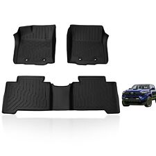 3d Tpe All Weather Car Floor Mats For 2018-2023 Toyota Tacoma Double Cab Oe