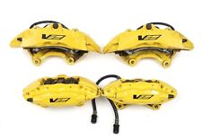 2009-2015 Cadillac Cts-v Brembo Front Rear Yellow Brake Calipers Used Gm