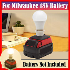 Portable Led Work Light For Milwaukee 18v Lithium Battery E27 Bulb Lamp New Us
