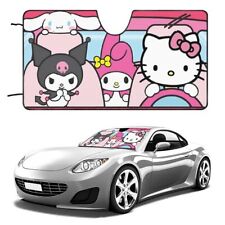 Car Windshield Sun Shade For Hello Kitty And Friends Front Window Suv Truck
