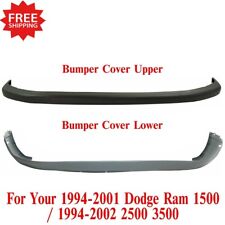 New Front Bumper Upper Textured Lower Valance Fits 1994-2002 Dodge Ram 1500 2500