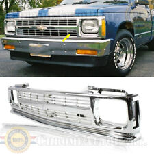 Front Bumper Grille Chrome Grill For 1991-1993 Chevy S10 1991-1994 S10 Blazer