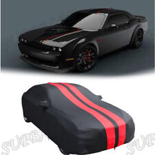 For Dodge Challenger Satin Stretch Indoor Car Cover Dustproof Scratch Protect