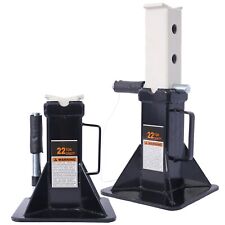 22 Ton Heavy Duty Car Jack Stand With Lock 1 Pair Black