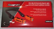 New Snap-on Neck Light Hands-free Rechargeable Orange With Removable Heads New
