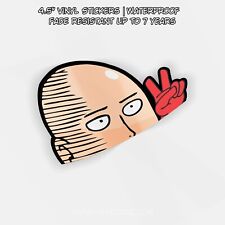 One-punch Man - Saitama Anime Sticker Jdm Vinyl Window Peeker Decal
