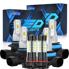 For Dodge Durango 2011 2012-2013 Led Headlights Fog Light Bulbs Conversion Kit