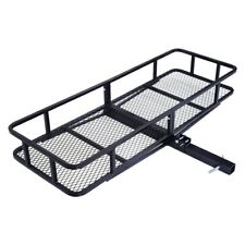 Rear Luggage Basket Folding Hitch Mount Cargo Carrier Rack For Car Suv Truck