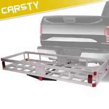 Carsty 60 X 22 Heavy Duty Aluminum Hitch Cargo Carrier Truck Luggage Basket
