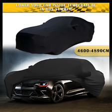 Black Indoor Car Cover Stain Stretch Dustproof For Chevrolet Camaro