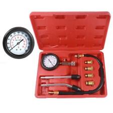 8pcs Cylinder Compression Tester Gas Engine Gauge Kit Tool Auto Car Motorcycle
