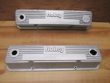 Holley Valve Cover Small Block Chevy 327 Finned Aluminum Vintage Mickey Thompson