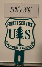 Us Forest Service Metal Plate Topper Agriculture Advertising Service Gas Oil