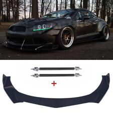 For Mitsubishi Eclipse Front Bumper Lip Body Kit Spoiler Splitter Strut Rods