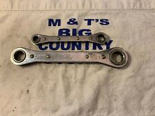 Mac Tools Usa 2pc 12pt Ratcheting Wrench Set Rw1214-2 Rw2022-2