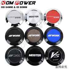 4pcs Od 64mm60mm Sport Rim Center Wheel Cap Work Emotion Meister Vs Car Sticker