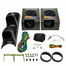 Glowshift T7 Boost Water Temperature Gauges Dual Pod For 96-00 Honda Civic