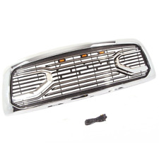 Chrome Front Grille Big Horn Fit For 2010-2018 Dodge Ram 2500 3500 With Lights
