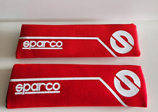 2 Pack Red And White Seat Belt Cover Shoulder Pad Jdm Racing