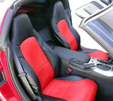 For Chevy Corvette C6 2005-2013 Blackred Iggee Custom Fit Full Set Seat Covers