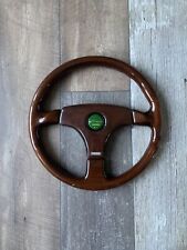 Momo Veloce Cerda 10-91 350mm Wood Steering Wheel Made In Italy Fair Condition