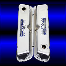 Chrome Small Block Valve Covers With 302 Emblems For Ford 302 Engines
