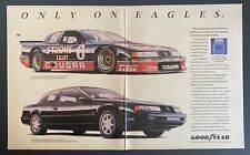 1989 Imso Gto Mercury Cougar Xr7 Supercharged 6 Car Goodyear Print Ad Nascar