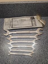 Craftsman Metric Open End Wrench Set Usa 44501