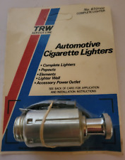 Complete Chrome Plated 12 Volt Automotive Cigarette Lighter Kit Trw Nos Vintage