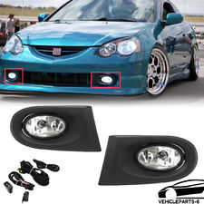 Fit 2002-2004 Acura Rsx Type-s Coupe 2-door 2.0l Clear Lens Fog Lights Wwiring