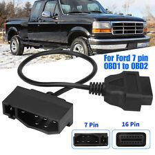 For Ford 7 Pin Obd1 To Obd2 Cable Adapter Code Reader Scanner Engine Repair Tool