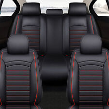 For Toyota Pu Leather 5 Seat Covers Full Set Front Rear Protector Cushion