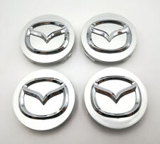 4pc 56mm Wheel Center Hub Caps Cover Logo Badge Emblem For Mazda 356 Cx-7 Cx-9