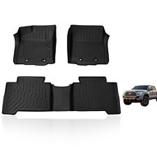 Fit 2018-2023 Toyota Tacoma Double Cab Floor Mats All Weather 3d Tpe Floor Liner